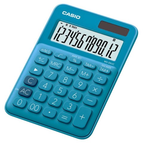 Kalkulator CASIO MS-20UC-BU-S 12p Casio Kalkulator CASIO MS-20UC-BU-S 12p Casio