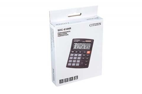 Kalkulator biurowy CITIZEN SDC-810NR, 10-cyfrowy, 127x105mm, czarny CITIZEN Kalkulator biurowy CITIZEN SDC-810NR, 10-cyfrowy, 127x105mm, czarny CITIZEN