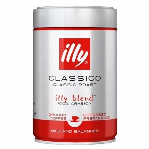 Kawa ILLY CLASSICO 250g mielona puszka Jacobs Kawa ILLY CLASSICO 250g mielona puszka Jacobs