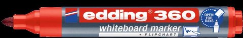 Marker 360 do tablic czerwony EDDING końcowka okrągła suchościeralny (X) Edding
