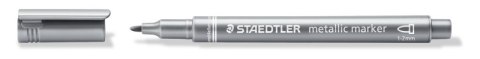 Marker metaliczny Metallic marker, okrągła końcówka, srebrny, Staedtler S 8323-81 Staedtler Marker metaliczny Metallic marker, okrągła końcówka, srebrny, Staedtler S 8323-81 Staedtler
