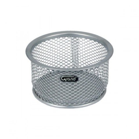 Pojemnik na spinacze srebrny metalowy siatka GRAND GR-010S 120-1120 Grand Pojemnik na spinacze srebrny metalowy siatka GRAND GR-010S 120-1120 Grand