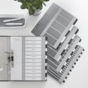 Przekładki plastikowe do nadruku tekstu na kartę, Leitz WOW, 112, biało-czarne 12160000 Leitz