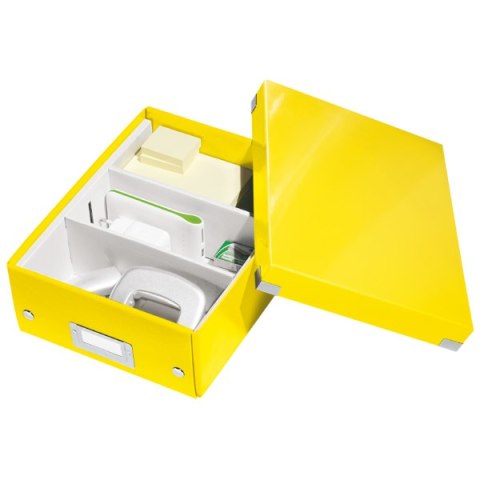 Pudło z przegródkami Leitz C&S, małe, żółte 60570016 Leitz Pudło z przegródkami Leitz C&S, małe, żółte 60570016 Leitz
