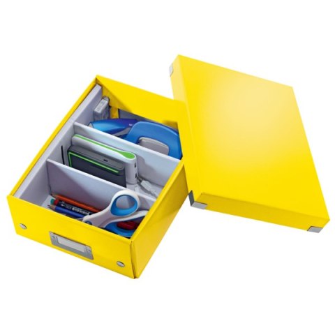 Pudło z przegródkami Leitz C&S, małe, żółte 60570016 Leitz Pudło z przegródkami Leitz C&S, małe, żółte 60570016 Leitz