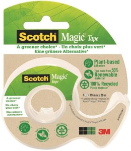 Taśma biurowa ekologiczna SCOTCH Magic (9-1920D), matowa, z dyspenserem, 19mm, 20m, 3M-70005280956 Scotch 3M