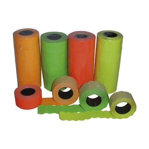Taśma do metkownicy 2rzędowa 26x16mm fala czerwona Poligraf Taśma do metkownicy 2rzędowa 26x16mm fala czerwona Poligraf