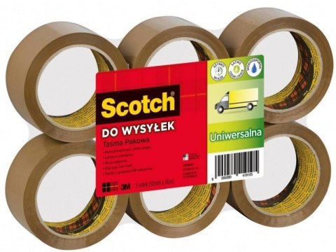 Taśma pakowa do wysyłek SCOTCH HOT-MELT (371), UNIWERSALNA, kauczukowa, 50mm, 66m, brązowa XX004803811 Scotch 3M Taśma pakowa do wysyłek SCOTCH HOT-MELT (371), UNIWERSALNA, kauczukowa, 50mm, 66m, brązowa XX004803811 Scotch 3M