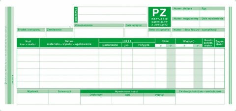 Przyjęcie materiałów z zewnątrz PZ, 1/3 A4 80 kartek, 10-352-8 DOTTS Dotts Przyjęcie materiałów z zewnątrz PZ, 1/3 A4 80 kartek, 10-352-8 DOTTS Dotts
