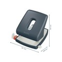 Dziurkacz Leitz Cosy, szary, 30 kartek, 10 lat gwarancji 50040089 Leitz