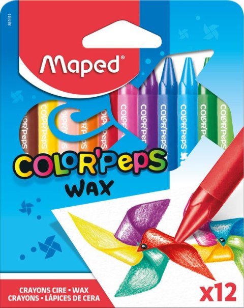 Kredki COLORPEPS świecowe 12 kolorów 861011 MAPED Maped Kredki COLORPEPS świecowe 12 kolorów 861011 MAPED Maped