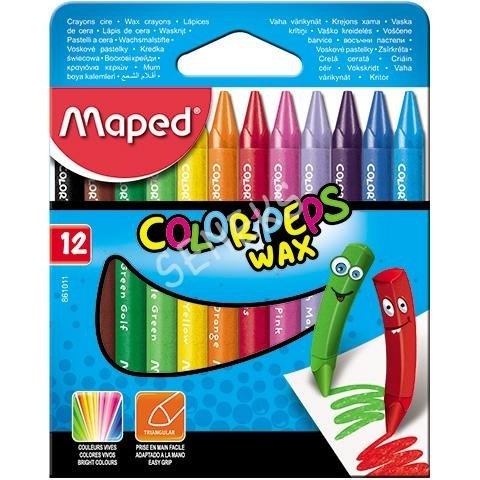 Kredki COLORPEPS świecowe 12 kolorów 861011 MAPED Maped Kredki COLORPEPS świecowe 12 kolorów 861011 MAPED Maped