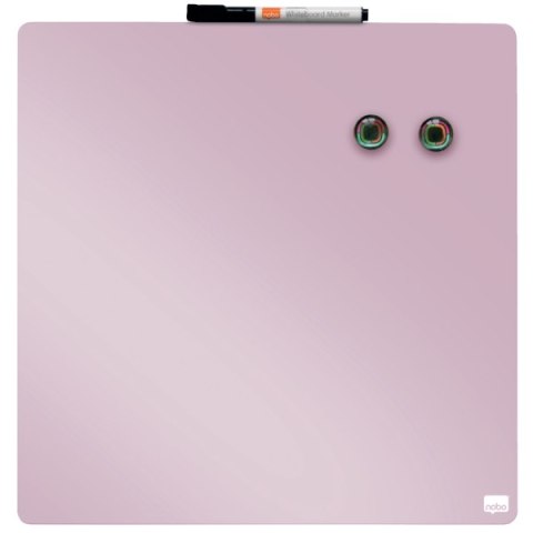 Mała kwadratowa tabliczka suchościeralna Nobo, 360 mm x 360 mm, liliowa 1915623 Nobo Mała kwadratowa tabliczka suchościeralna Nobo, 360 mm x 360 mm, liliowa 1915623 Nobo