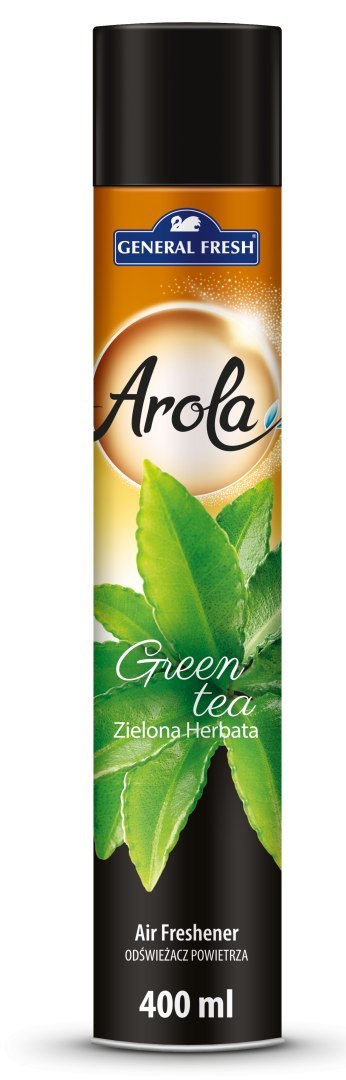 Odświeżacz powietrza AROLA Spray 400ml zielona HERBATA GENERAL FRESH General Fresh Odświeżacz powietrza AROLA Spray 400ml zielona HERBATA GENERAL FRESH General Fresh
