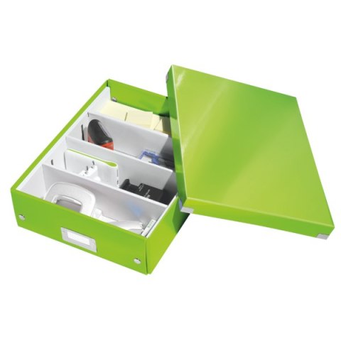 Pudło z przegródkami Leitz C&S, średnie, zielone 60580054 Leitz Pudło z przegródkami Leitz C&S, średnie, zielone 60580054 Leitz
