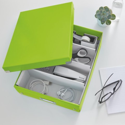 Pudło z przegródkami Leitz C&S, średnie, zielone 60580054 Leitz Pudło z przegródkami Leitz C&S, średnie, zielone 60580054 Leitz