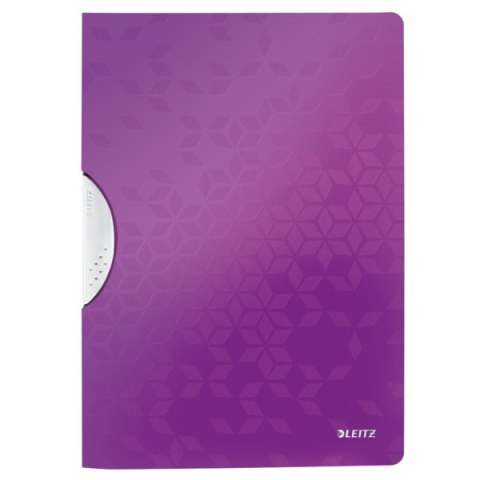 Skoroszyt z klipem LEITZ WOW fioletowy 41850062 Leitz Skoroszyt z klipem LEITZ WOW fioletowy 41850062 Leitz