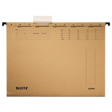Teczki zawieszane ALPHA, siarczanowy, Leitz 19150000 Leitz Teczki zawieszane ALPHA, siarczanowy, Leitz 19150000 Leitz