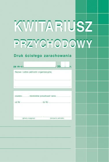 Kwitariusz przychodowy A5, 60 kartek (1+2) 10-400-3 DOTTS Michalczyk i Prokop Kwitariusz przychodowy A5, 60 kartek (1+2) 10-400-3 DOTTS Michalczyk i Prokop