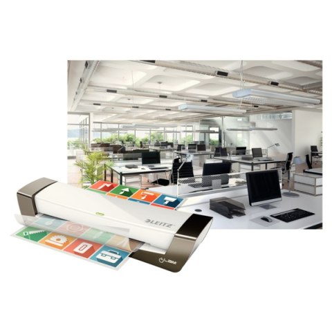 Laminator iLam OFFICE A4 230V srebrny 72510084 LEITZ Leitz Laminator iLam OFFICE A4 230V srebrny 72510084 LEITZ Leitz
