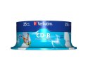 Płyta CD-R VERBATIM CAKE (25) do nadruku 43439 Wide DataLife+AZO SALE Verbatim