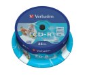 Płyta CD-R VERBATIM CAKE (25) do nadruku 43439 Wide DataLife+AZO SALE Verbatim
