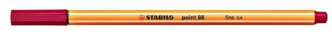 Cienkopis STABILO point 88/50 0.4mm ciemna czerwień Stabilo Cienkopis STABILO point 88/50 0.4mm ciemna czerwień Stabilo