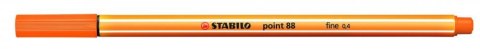 Cienkopis STABILO point 88/54 0.4mm pomarańczowy Stabilo Cienkopis STABILO point 88/54 0.4mm pomarańczowy Stabilo