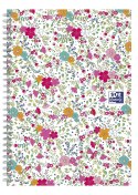 Kołonotatnik B5 60 kartek linia/tagi Floral Oxford 400094959 Oxford