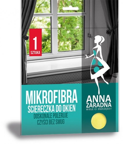 Ściereczka z mikrofibry do okien ANNA ZARADNA PS-2602 Anna Zaradna Ściereczka z mikrofibry do okien ANNA ZARADNA PS-2602 Anna Zaradna