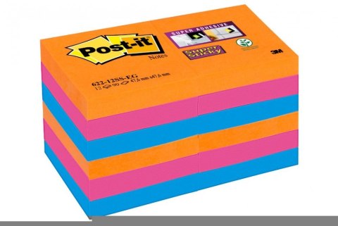 Bloczki 3M POST-IT 51x51mm BANGKOK 12x90k Super Sticky 70005252104 Post-It 3M