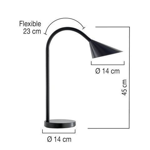 Lampka biurkowa UNILUX SOL LED, czarna, 400077402 Unilux Lampka biurkowa UNILUX SOL LED, czarna, 400077402 Unilux