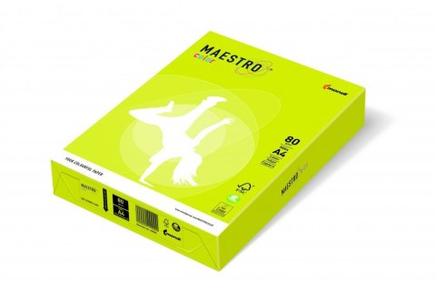 Papier xero MAESTRO COLOR A4 80g NEOGB neonowy odcień żółty Maestro Papier xero MAESTRO COLOR A4 80g NEOGB neonowy odcień żółty Maestro
