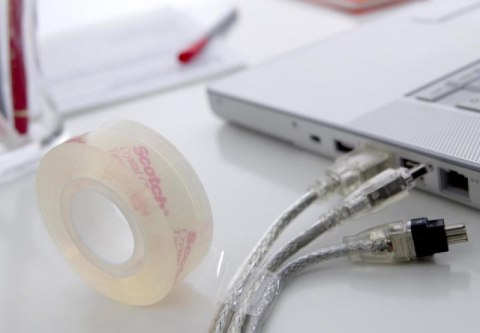 Taśma biurowa SCOTCH_ Crystal (6-1933R10TPC), 19mm, 33m, 10szt., podajnik C-60 GRATIS Scotch 3M