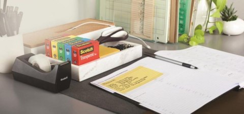 Taśma biurowa SCOTCH_ Crystal (6-1933R10TPC), 19mm, 33m, 10szt., podajnik C-60 GRATIS Scotch 3M