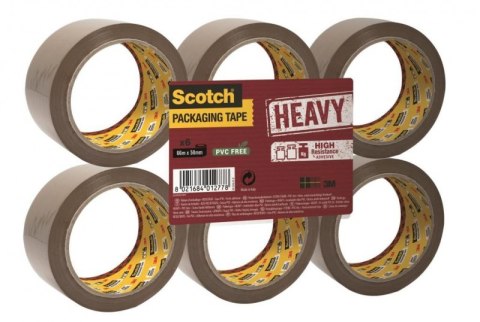 Taśma pakowa do wysyłek SCOTCH HEAVY, BARDZO MOCNA, kauczukowa, 50mm, 66m, brązowa UU005262843 Scotch 3M Taśma pakowa do wysyłek SCOTCH HEAVY, BARDZO MOCNA, kauczukowa, 50mm, 66m, brązowa UU005262843 Scotch 3M