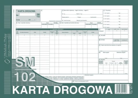 801-1 Karta drogowa SM/102 (samochód ciężarowy) A4 offset MICHALCZYK Michalczyk i Prokop 801-1 Karta drogowa SM/102 (samochód ciężarowy) A4 offset MICHALCZYK Michalczyk i Prokop