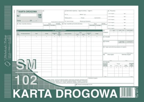 801-1 Karta drogowa SM/102 (samochód ciężarowy) A4 offset MICHALCZYK Michalczyk i Prokop 801-1 Karta drogowa SM/102 (samochód ciężarowy) A4 offset MICHALCZYK Michalczyk i Prokop