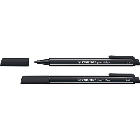 Cienkopis STABILO pointMAX czarny 488/46 STABILO Stabilo Cienkopis STABILO pointMAX czarny 488/46 STABILO Stabilo
