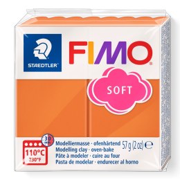 Kostka FIMO soft 57g, koniakowy, masa termoutwardzalna, Staedtler S 8020-76 Staedtler Fimo