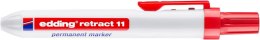 Marker permanentny automatyczny okrągła końcówka 1,5-3 mm czerwony Edding retract11/002/CZ Edding