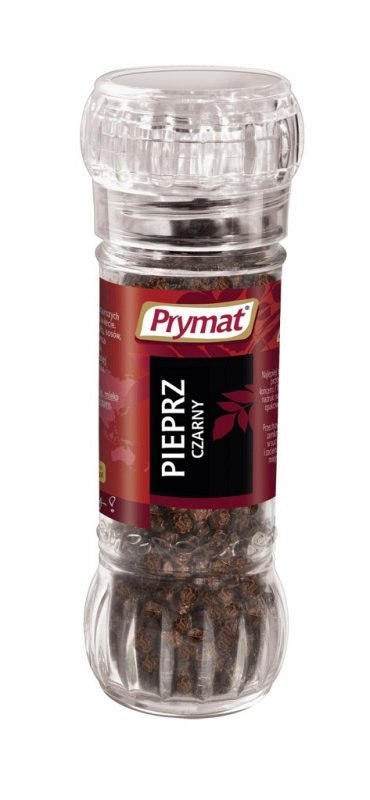 Pieprz czarny ziarnisty PRYMAT 47g młynek Prymat Pieprz czarny ziarnisty PRYMAT 47g młynek Prymat