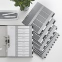 Przekładki plastikowe do nadruku tekstu na kartę, Leitz WOW, 120, biało-czarne 12170000 Leitz