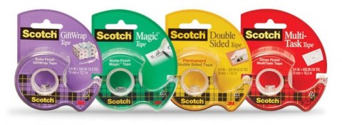 Taśma biurowa, dwustronna SCOTCH (136D), z dyspenserem, 12mm, 6, 3m Scotch 3M Taśma biurowa, dwustronna SCOTCH (136D), z dyspenserem, 12mm, 6, 3m Scotch 3M