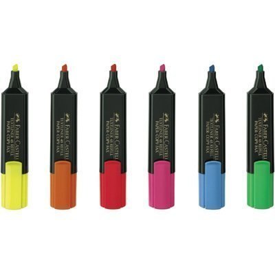 Zakreślacz TEXTLINER 48, 6 kolorów + 2szt gratis, etui, FABER-CASTELL 154862 FC Faber-Castell Zakreślacz TEXTLINER 48, 6 kolorów + 2szt gratis, etui, FABER-CASTELL 154862 FC Faber-Castell