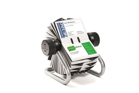 Wizytownik obrotowy na 400wiztówek A-Z srebrny DURABLE 2481-23 Durable Wizytownik obrotowy na 400wiztówek A-Z srebrny DURABLE 2481-23 Durable