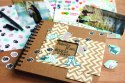 Album na spirali z okienkiem, 20x20cm, 30 ark, brązowe eco, 180g/m2, Happy Color HA 7631 2020-WE30 Happy Color