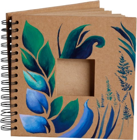 Album na spirali z okienkiem, 20x20cm, 30 ark, brązowe eco, 180g/m2, Happy Color HA 7631 2020-WE30 Happy Color Album na spirali z okienkiem, 20x20cm, 30 ark, brązowe eco, 180g/m2, Happy Color HA 7631 2020-WE30 Happy Color