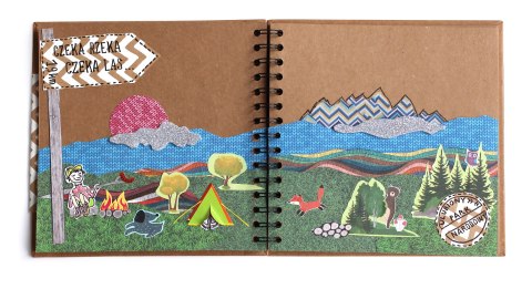 Album na spirali z okienkiem, 20x20cm, 30 ark, brązowe eco, 180g/m2, Happy Color HA 7631 2020-WE30 Happy Color Album na spirali z okienkiem, 20x20cm, 30 ark, brązowe eco, 180g/m2, Happy Color HA 7631 2020-WE30 Happy Color