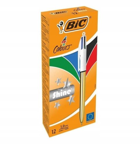Długopis BIC 4 Colours Shine Mix mix AST, 964775 Bic Długopis BIC 4 Colours Shine Mix mix AST, 964775 Bic